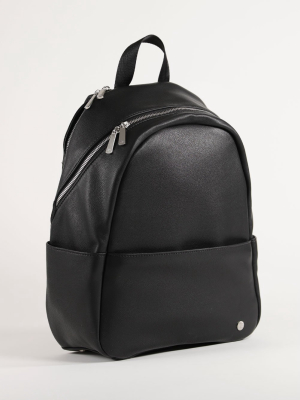 Skyline Backpack Black - Brushed Nickel Hardware