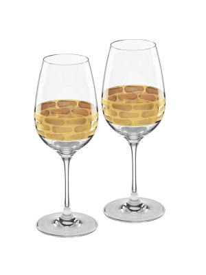 Michael Wainwright Truro Gold White Wine - Set Of 2