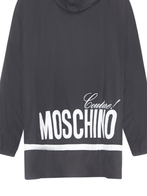 Moschino Logo Lightweight Hooded Pullover