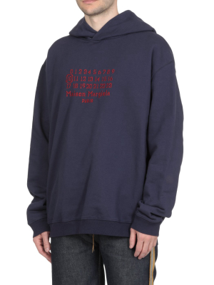 Maison Margiela Logo Embroidered Hoodie