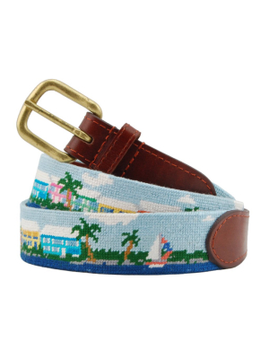 Island Time Needlepoint Belt