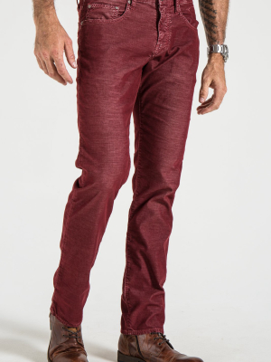 Barfly Slim Corduroy In Wine