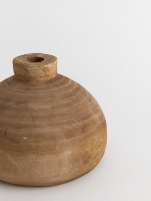 Shanti Wooden Vase