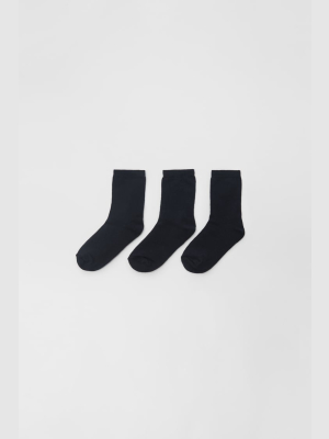 Three-pack Of Long Socks