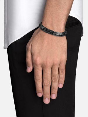 Klink Bracelet, Matte Black Rhodium