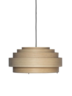 Thin Wood Pendant Light