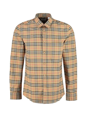 Burberry Checked Long-sleeve Shirt