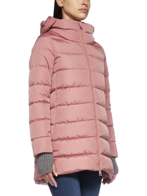 Herno Hooded Zip-up Puffer Jacket