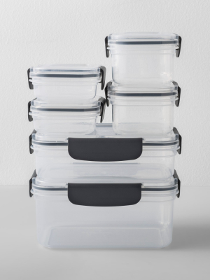 Rectangular Plastic Food Storage Container 12pc - Made By Design™