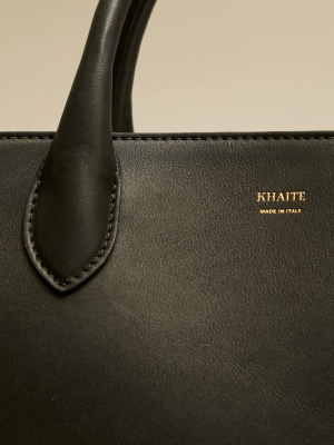 The Large Amelia Tote In Black Leather