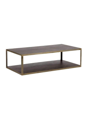 Mara Coffee Table - Rectangular - Smoked Mocha