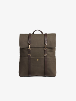 M/s Backpack – Army/dark Brown