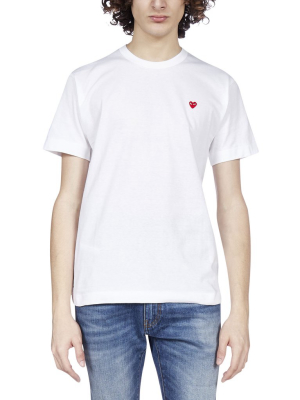 Comme Des Garçons Play Heart Patch Crewneck T-shirt