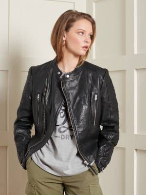 Classic Leather Racer Jacket