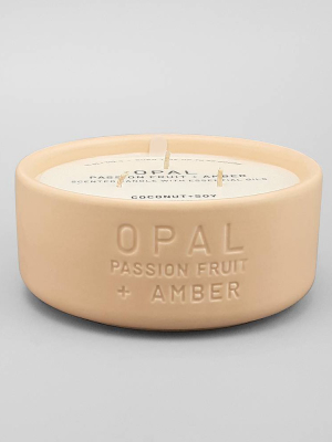 11oz Ceramic Jar 3-wick Candle Opal - Passion Fruit & Amber - Project 62™