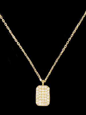 Tagged Diamond Pendant