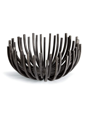 Webbed Bowl Circle (blackened Iron)