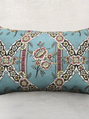 Medium Guirlandes De Fleurs Pillow (no. 1a) With Linen Backing