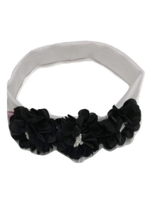 Maniere Jasmine Flower Baby Headband - Black