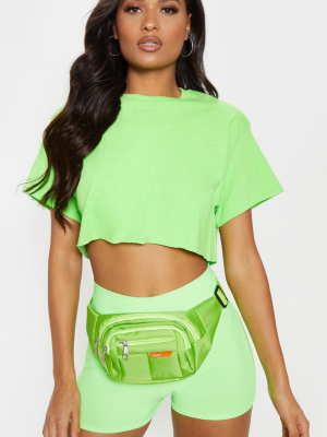 Lime Ultimate Oversized Crop T Shirt