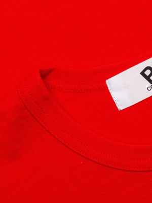 Comme Des Garcons Play Double Hearts T-shirt - Red