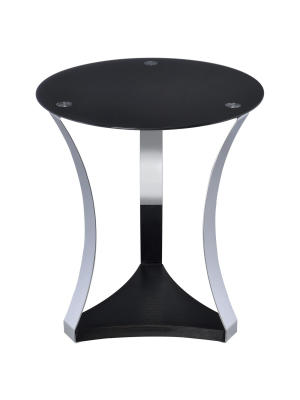 End Table Black Chrome - Acme Furniture