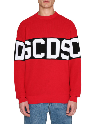Cotton Sweater With Gcds Logo