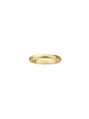 Half Round Wedding Band, 3mm