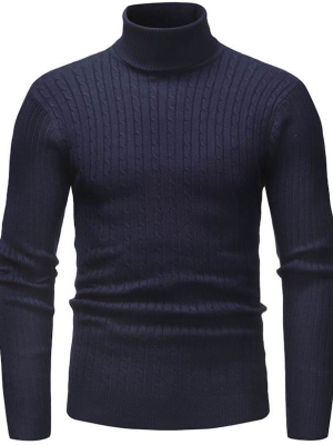 Pologize™ Knitted Roll Neck Sweater