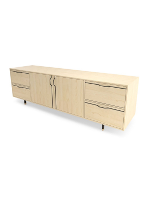 Chapman Large Credenza Storage Unit - Maple