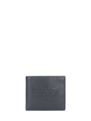 Fendi Logo Embossed Wallet