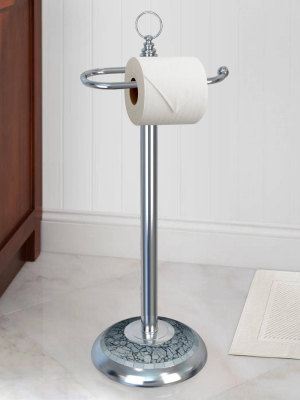 Freestanding Toilet Tissue Holder Chrome - Nu Steel