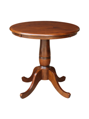 30" Round Top Pedestal Table – International Concepts