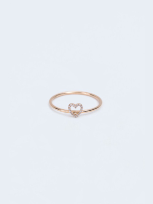 Diamond Heart Ring