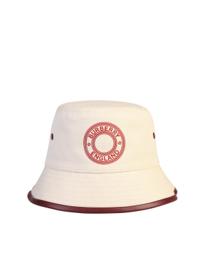 Burberry Logo Print Bucket Hat