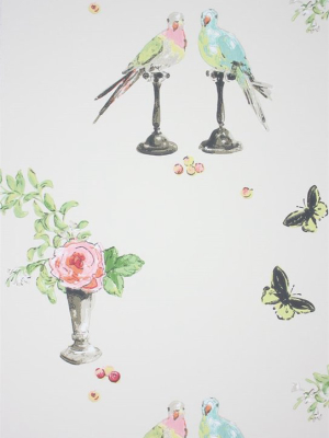 Perroquet Wallpaper In Multi By Nina Campbell For Osborne & Little