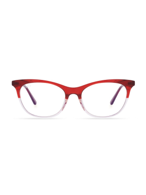 Jade - Rosewood Ombre + Blue Light Technology Glasses