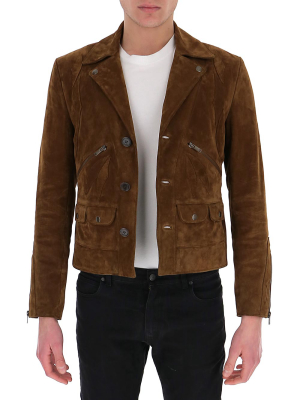 Saint Laurent Buttoned Biker Jacket