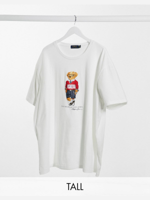 Polo Ralph Lauren Big & Tall Bear Print T-shirt In White