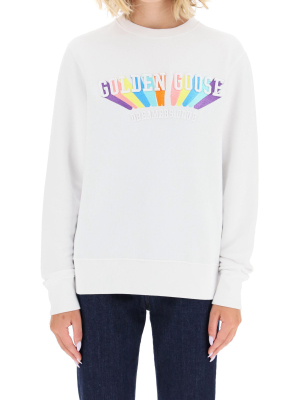 Golden Goose Deluxe Brand Logo Embroidered Crewneck Sweatshirt