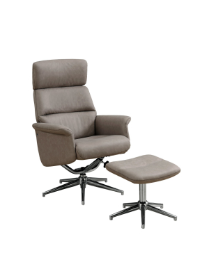 2pc Recliner Swivel/adjustable Headrest - Everyroom