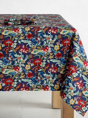 Palace Garden Tablecloth, Blue