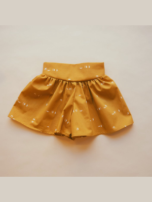 Jupe-culotte Splash Ocre