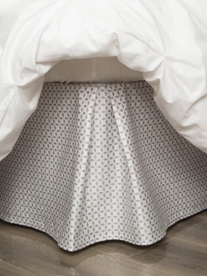 Grey Morning Glory Bed Skirt