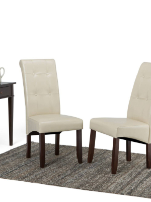 Set Of 2 Essex Deluxe Tufted Parson Chair - Wyndenhall