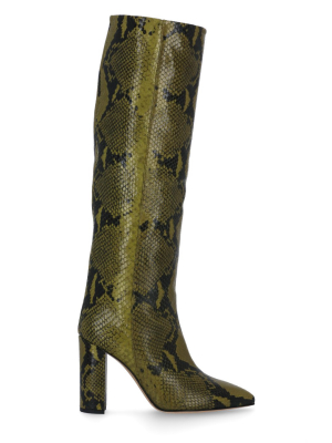 Paris Texas Printed Block Heel Boots