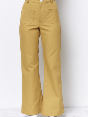 Molly Patch Pocket Pant - Canvas