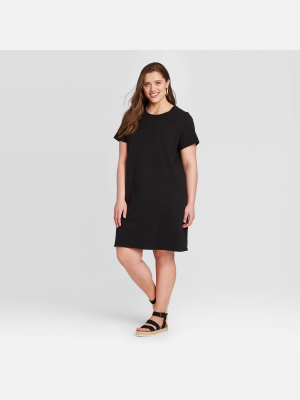 Women's Plus Size Short Sleeve T-shirt Dress - Universal Thread™