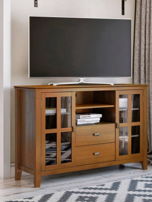 Stratford Solid Wood Tall Tv Media Stand - Wyndenhall