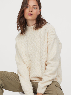 Cable-knit Sweater